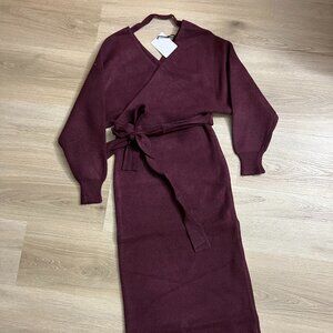NWT Purple Knit Dress - Size Medium - Olivaceous